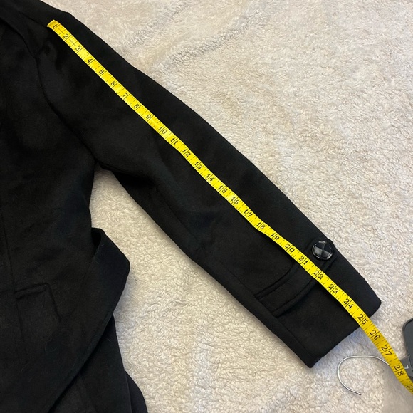 NWT Escalier Wool Trench Coat Double Breasted - Picture 12 of 16